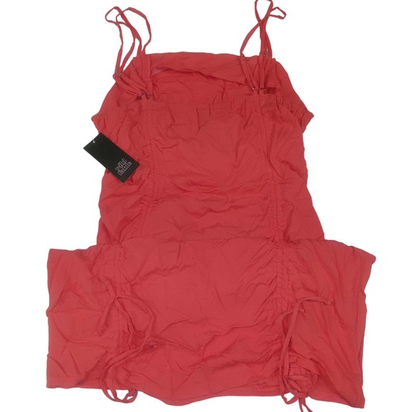 XXL Sleeveless Cut Out Ruched Front Bodycon Dress Vibrant Pink by Wild Fable - Picture 6 of 7